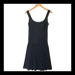 Lauren Ralph Lauren Petite Black A‎ Line dress Midi 6P Sleeveless Classic